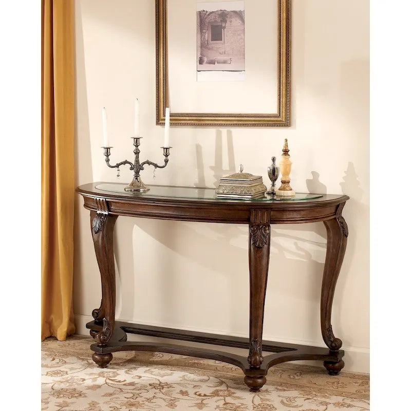 Dark Brown Sofa Table