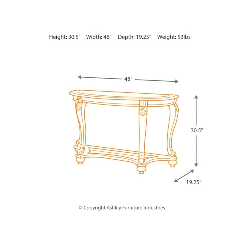 Dark Brown Sofa Table