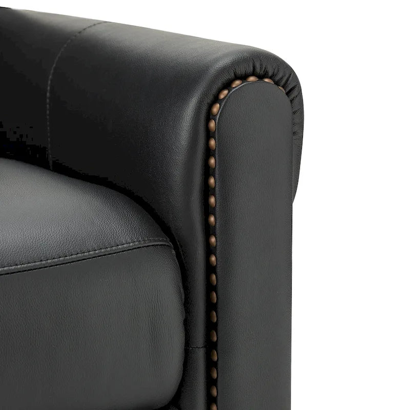 32.48 Wide Genuine Leather Manual Recliner