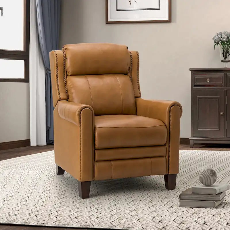 32.48 Wide Genuine Leather Manual Recliner