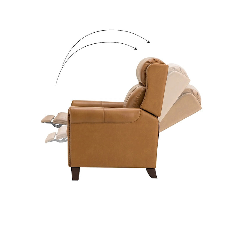 32.48 Wide Genuine Leather Manual Recliner