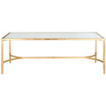 Gold Coffee Table 50 x 26 x 18 50Wx26Dx18H
