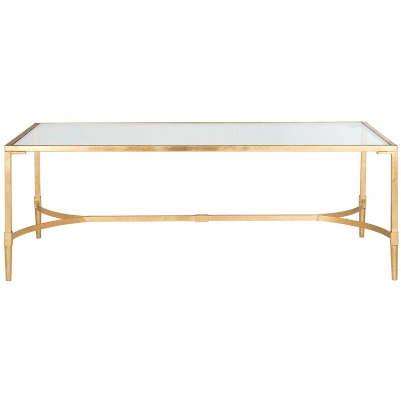 Gold Coffee Table 50 x 26 x 18 50Wx26Dx18H
