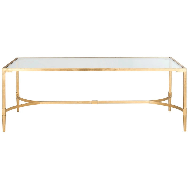 Gold Coffee Table 50 x 26 x 18 50Wx26Dx18H