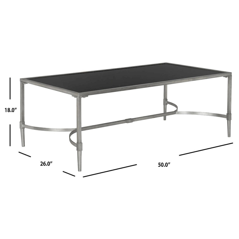 Gold Coffee Table 50 x 26 x 18 50Wx26Dx18H