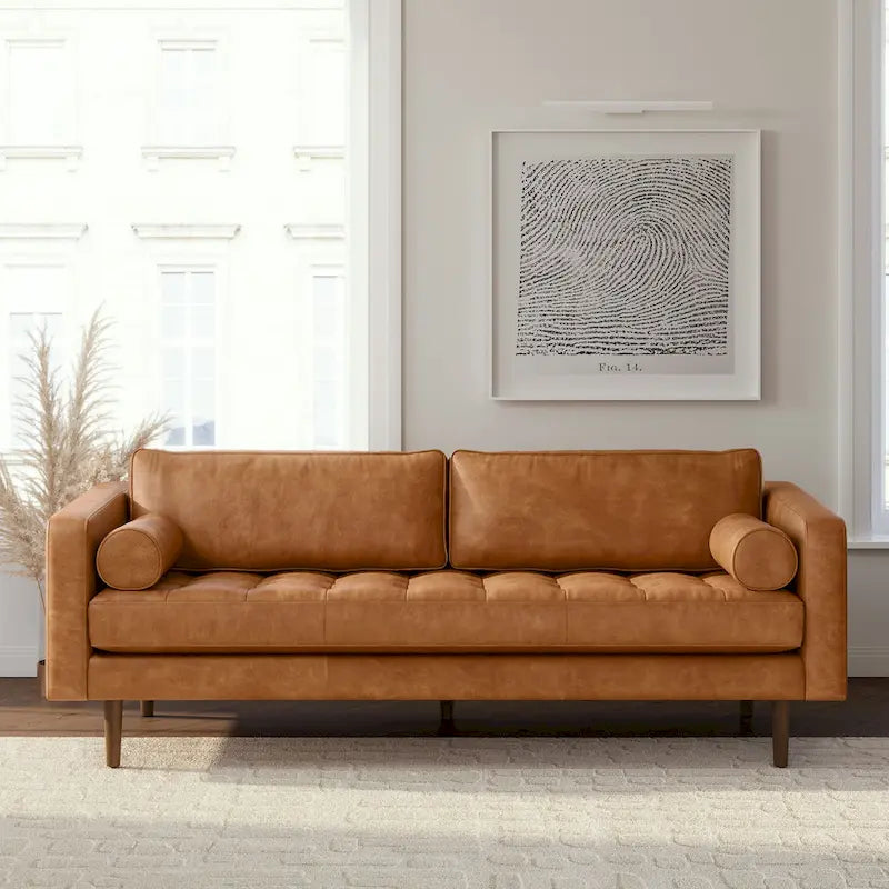 Poly & Bark Napa 88.5 Sofa - Genuine Italian Leather