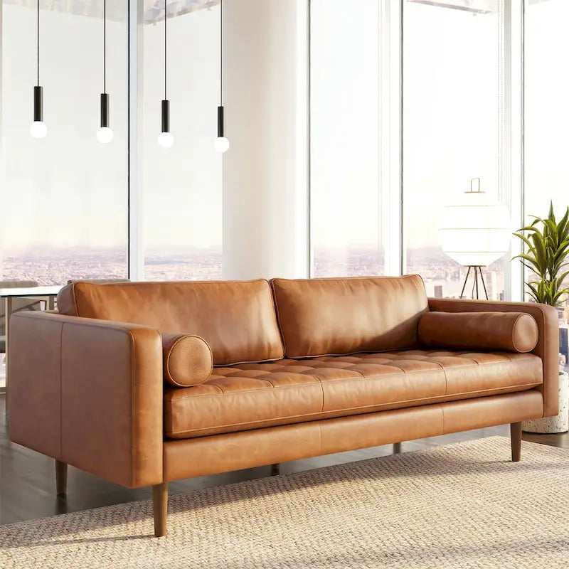 88.5 Sofa Genuine Italian Leather
