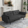 75 Convertible Sleeper Sofa Bed With Adjustable Tufted Back