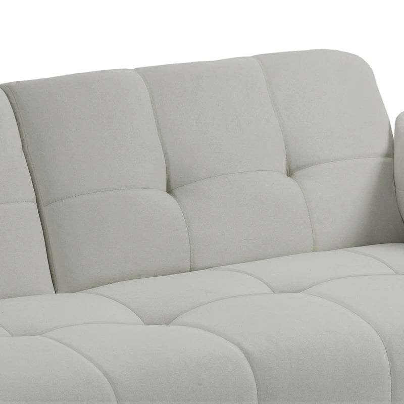 75 Convertible Sleeper Sofa Bed With Adjustable Tufted Back
