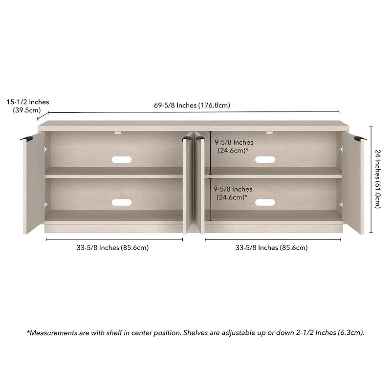 Rectangular TV Stand for TV's up to 78 70 Wide
