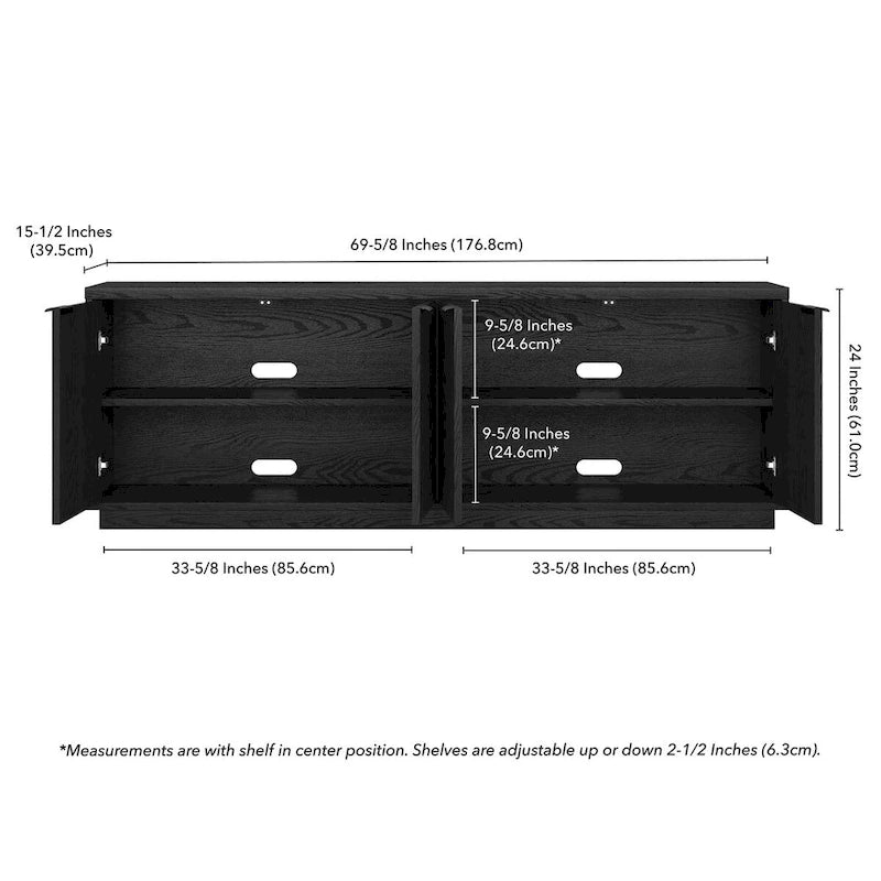 Rectangular TV Stand for TV's up to 78 70 Wide