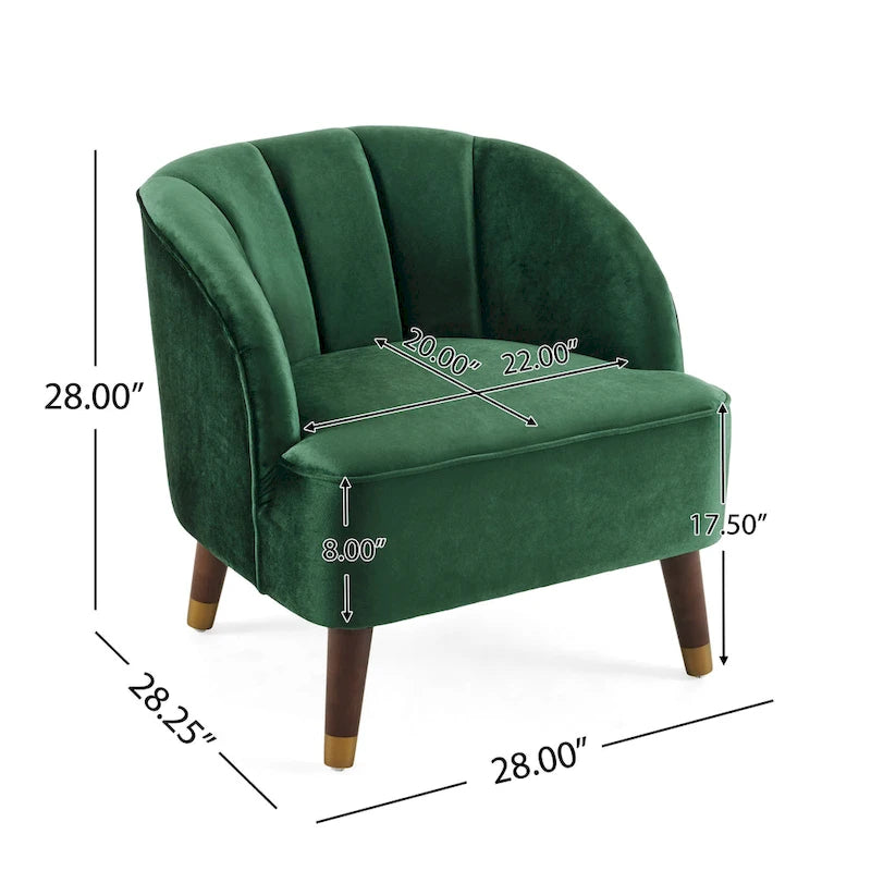 Modern Upholstered Club Chair (Set of 2)