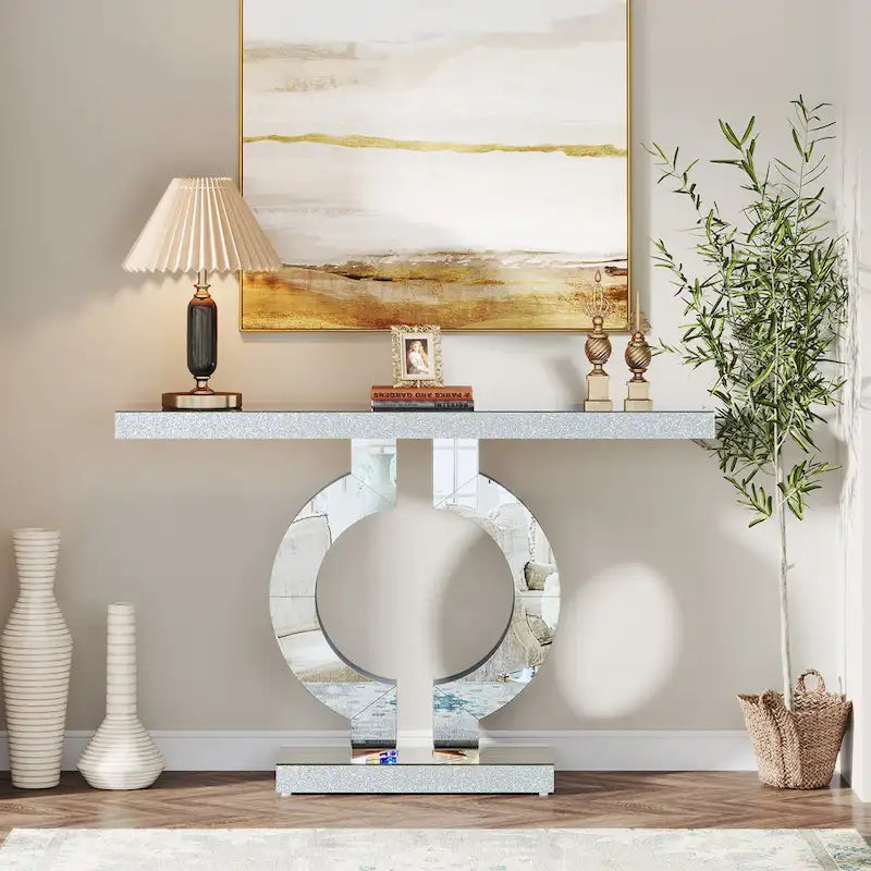 43 Modern Mirrored Console Sofa Table for Entryway