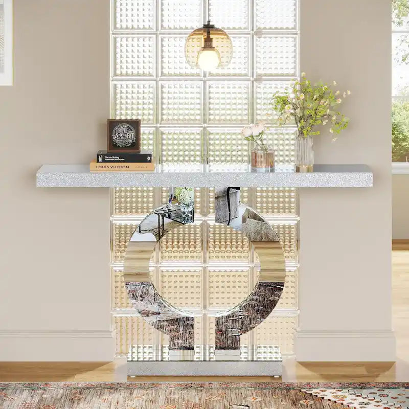 43 Modern Mirrored Console Sofa Table for Entryway