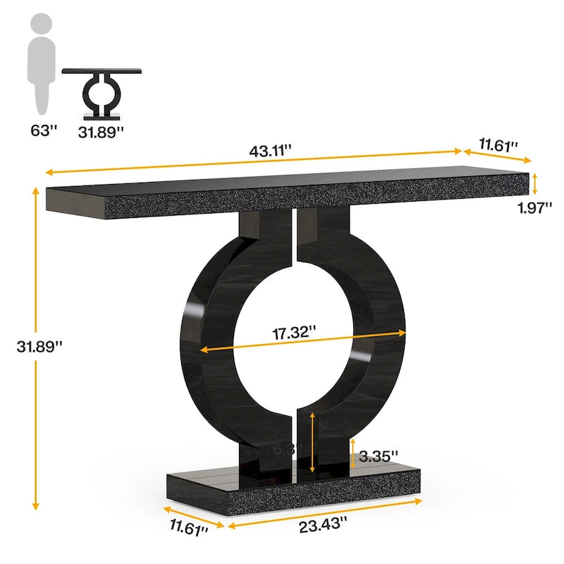 43 Modern Mirrored Console Sofa Table for Entryway