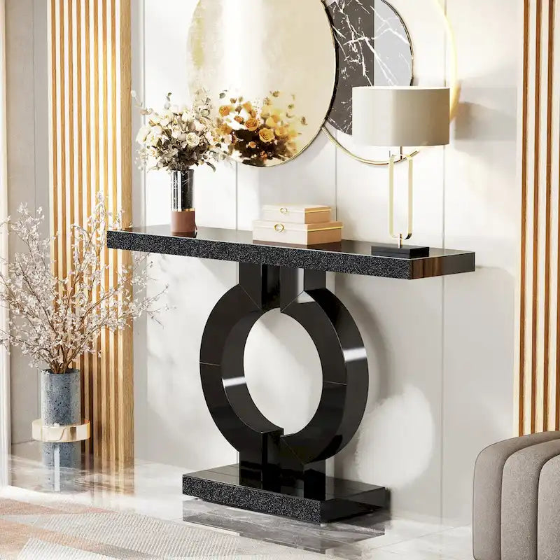 43 Modern Mirrored Console Sofa Table for Entryway
