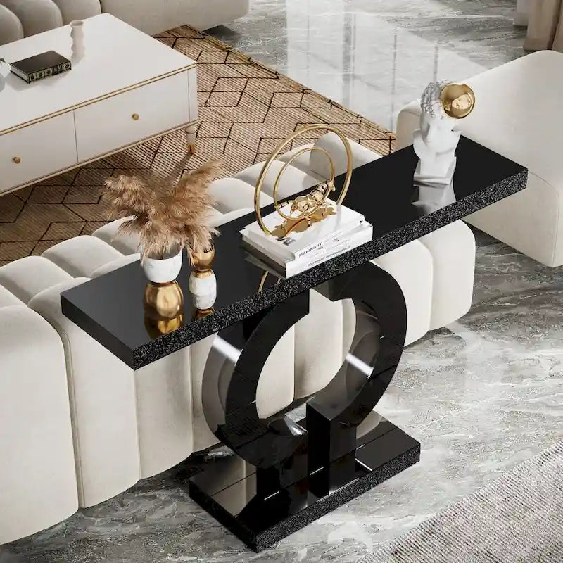 43 Modern Mirrored Console Sofa Table for Entryway