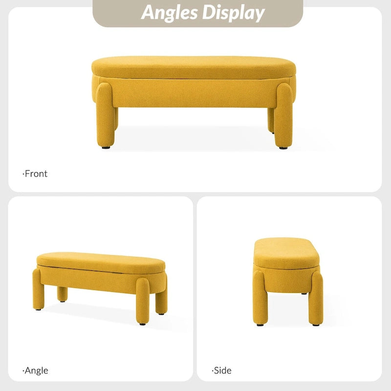 Modern Flip Top Storage Bench