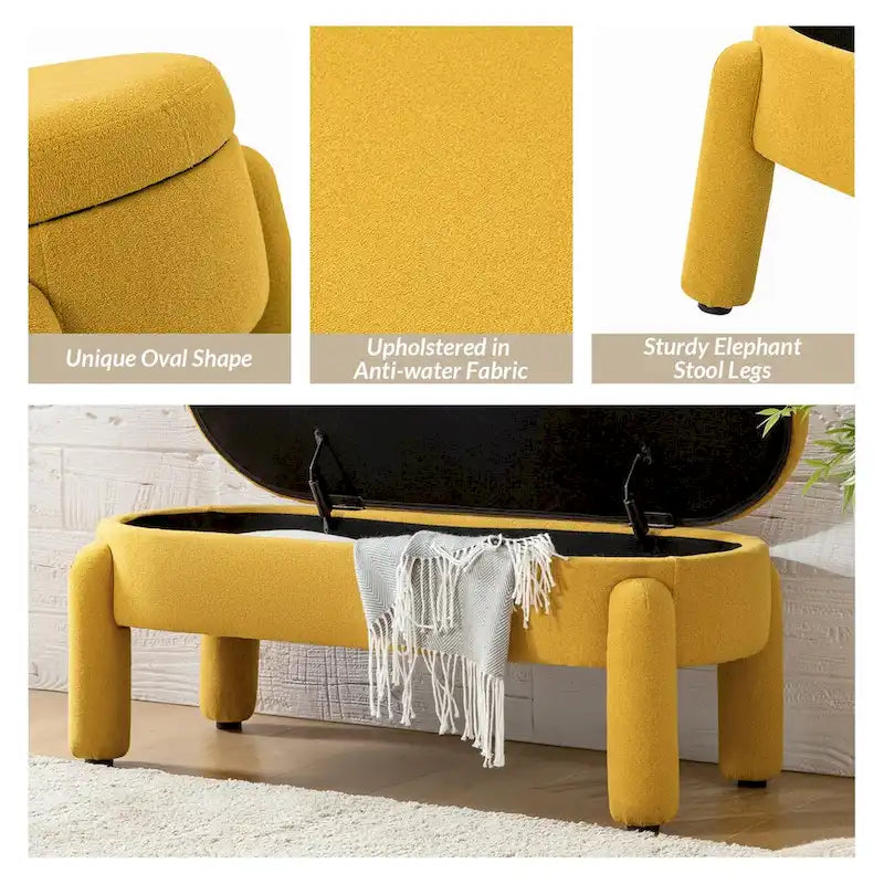 Modern Flip Top Storage Bench