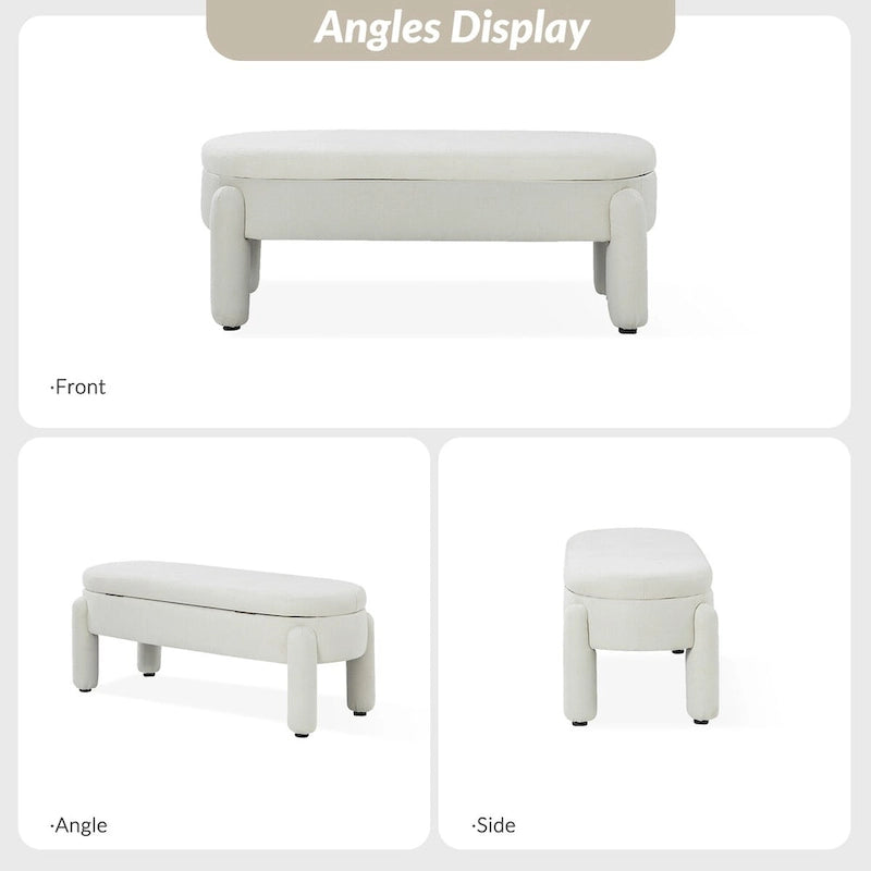 Modern Flip Top Storage Bench