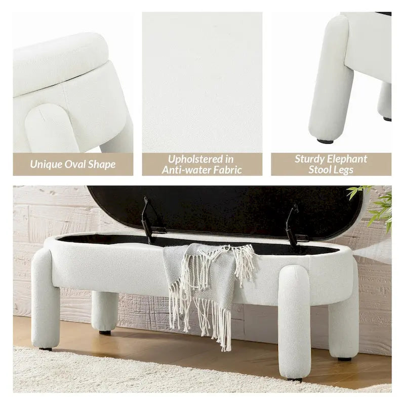 Modern Flip Top Storage Bench