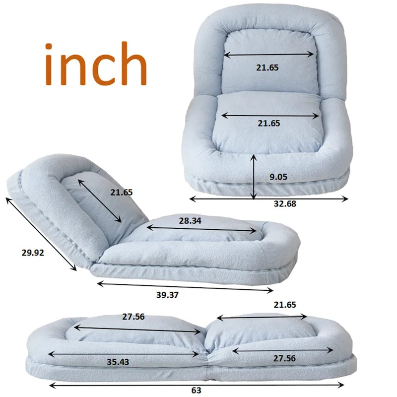 42.5 Upholstered Reclining Sleeper Sofa
